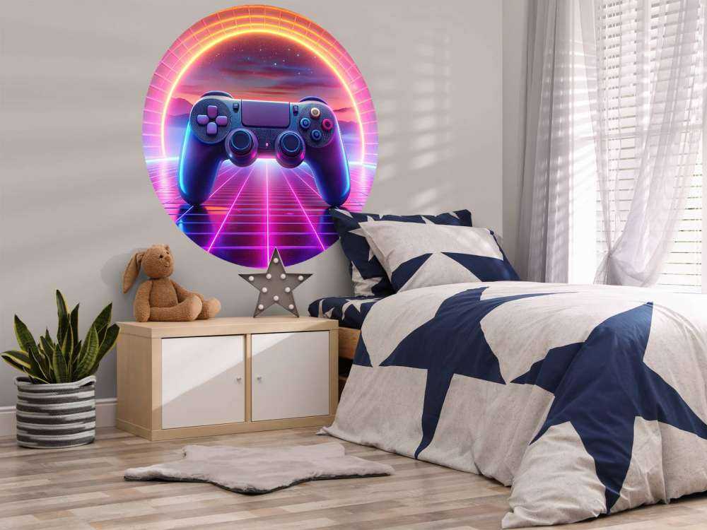 Retro Neon Game World