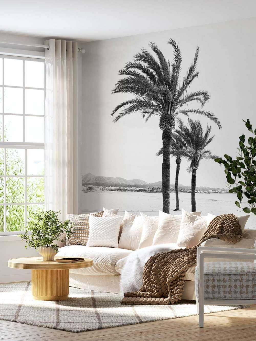 Palm trees together