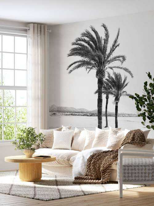 Palm trees together