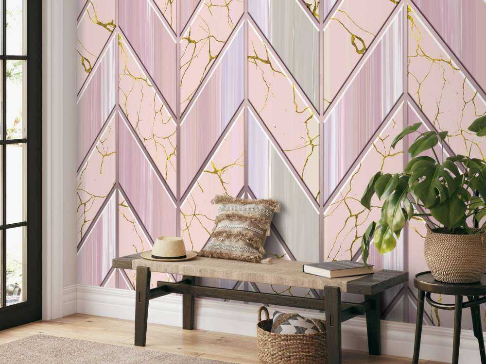 Tile pattern pink
