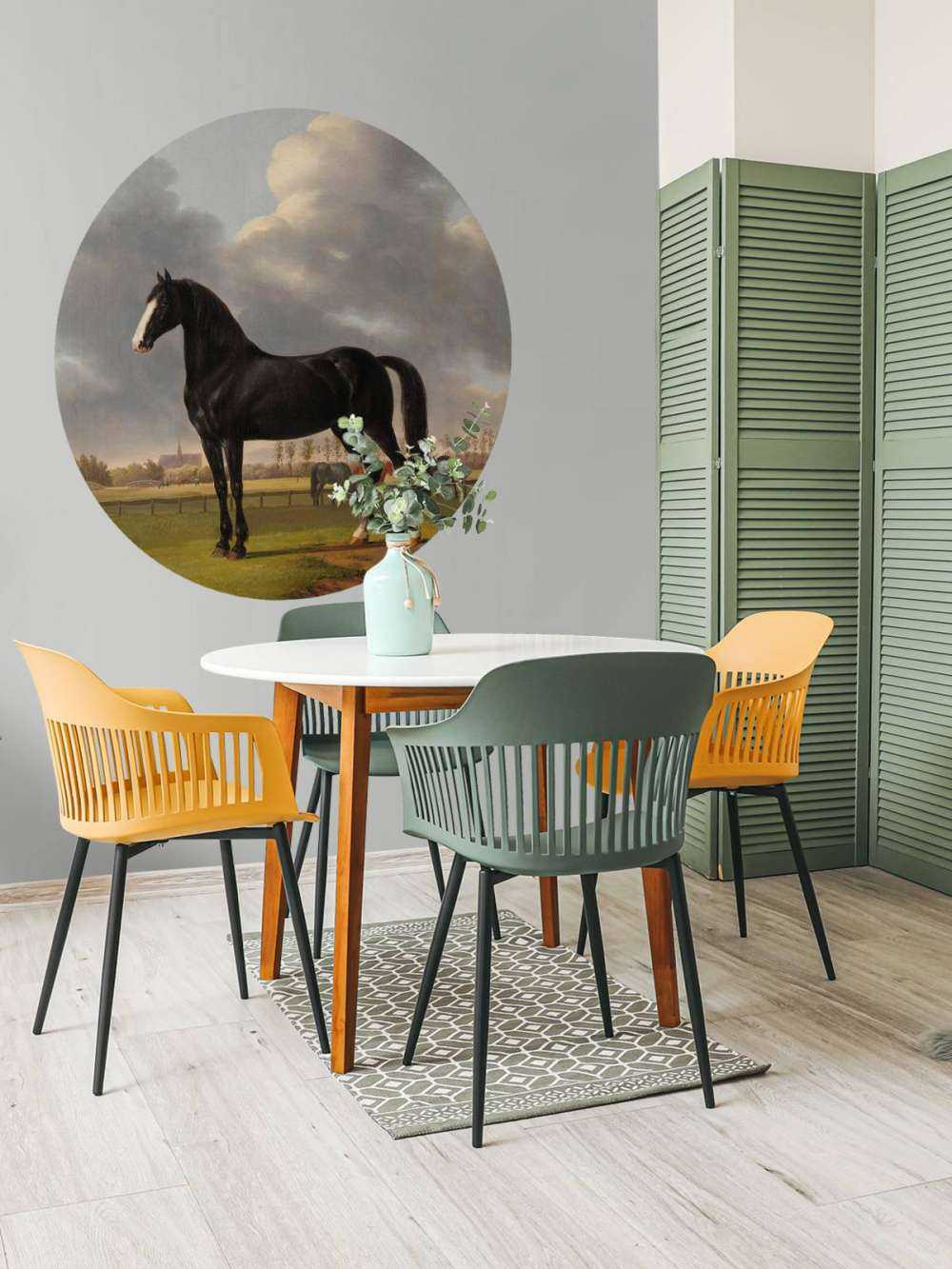Photo wallpaper horse. The harddrawer De Vlugge