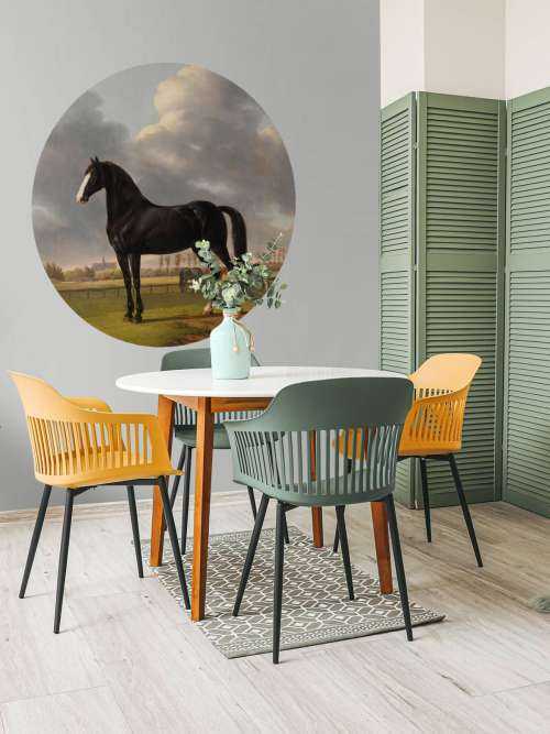 Photo wallpaper horse. The harddrawer De Vlugge
