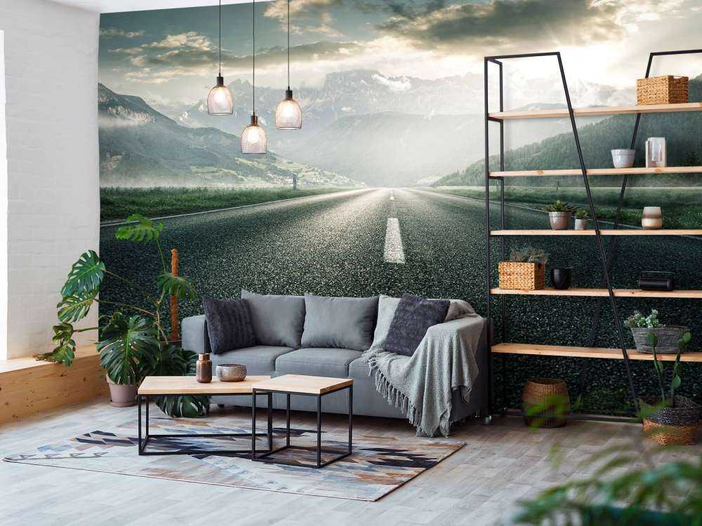 Road in mountainous landscape