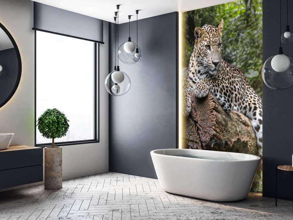 Leopard on tree
