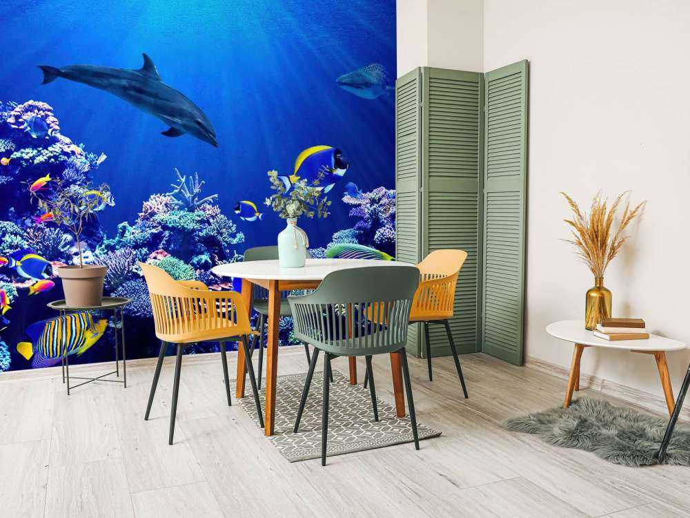 Underwater world blue