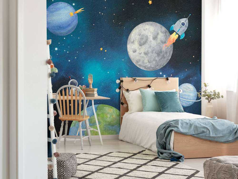 Stellar Adventure in Night Blue