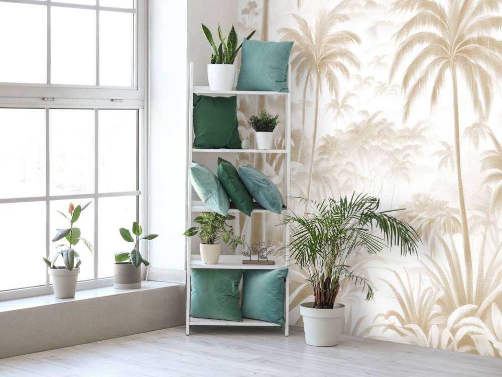 Tropical Mountain Oasis, taupe