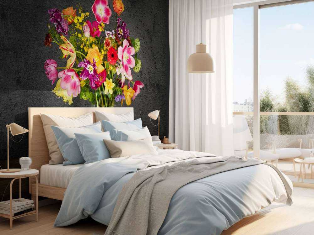 Colourful bouquet of flowers