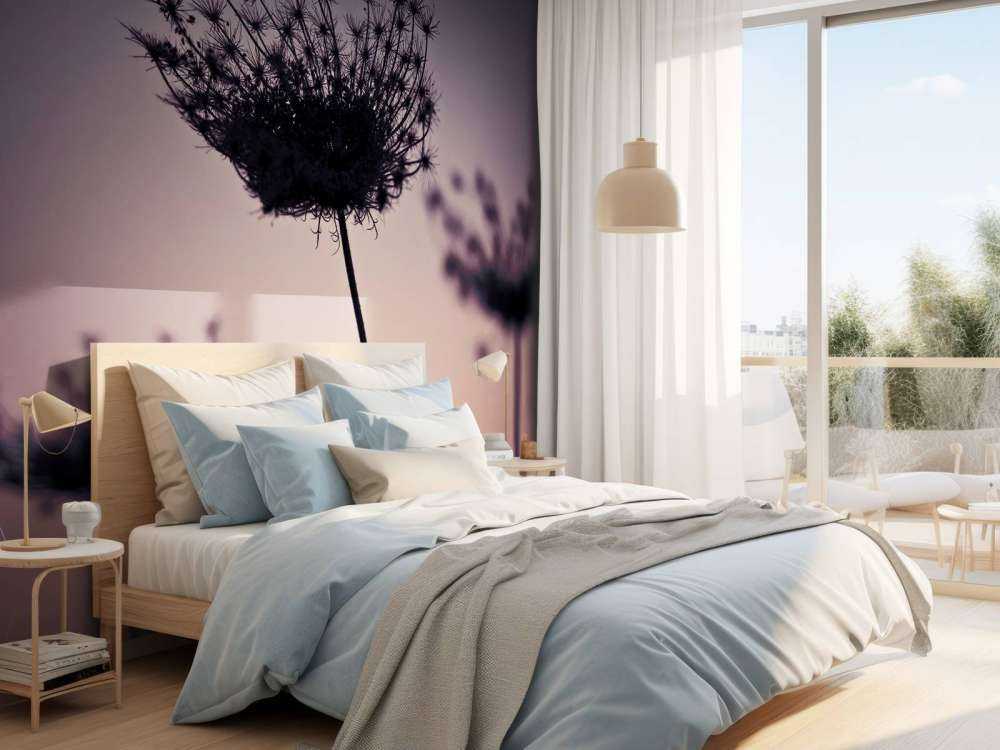 Silhouette of flowers