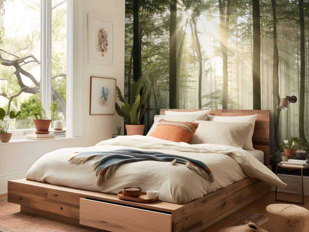 Autumn deciduous forest