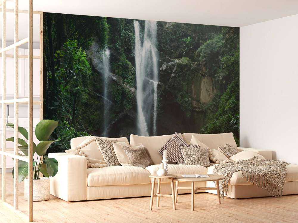 Waterfall in the nature