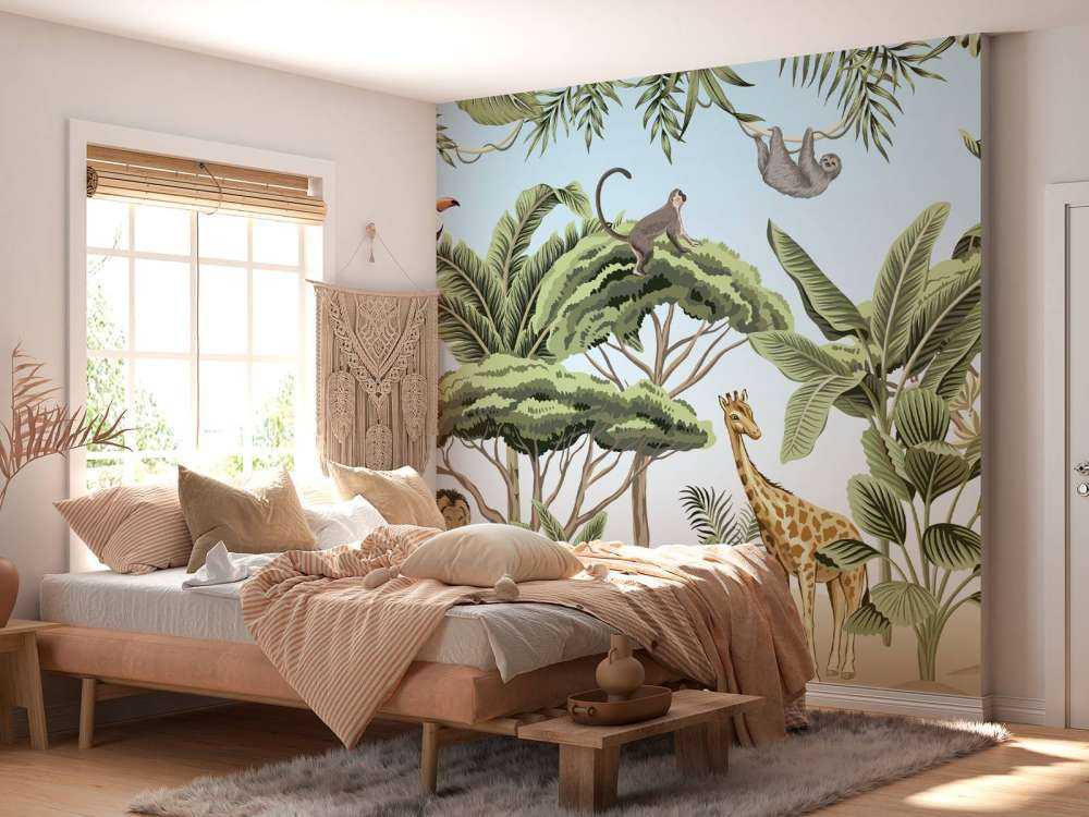 Pattern with jungle animals
