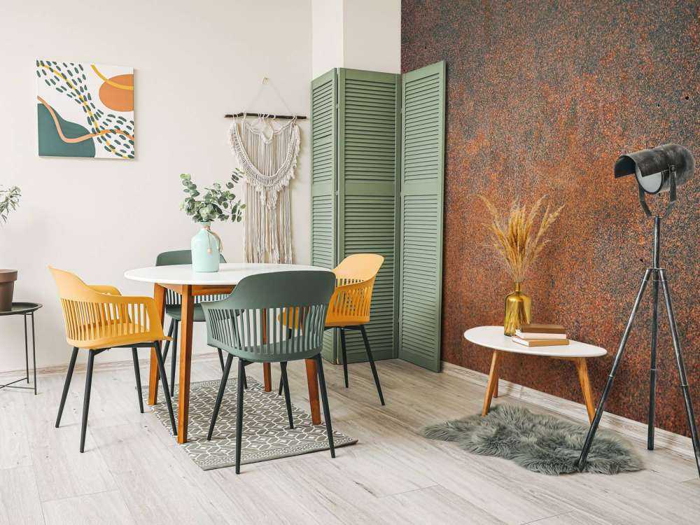 Close-up old metal plate