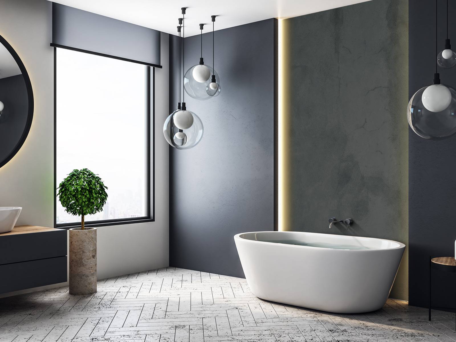 Black olive concrete