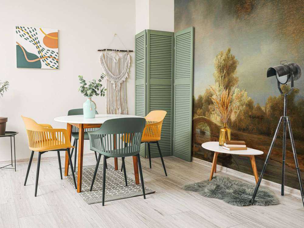 Landscape with stone bridge