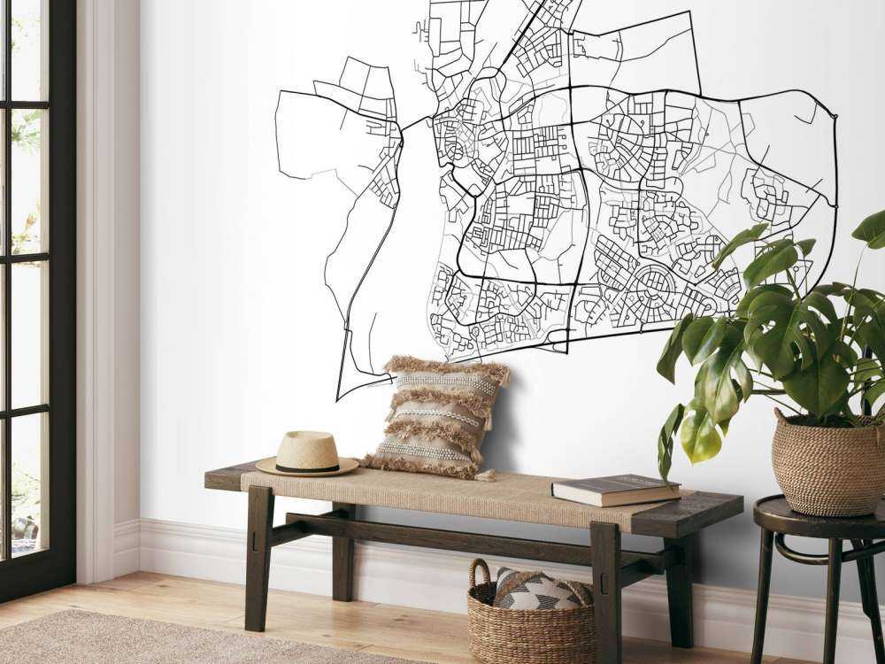 Map of Zutphen, white 