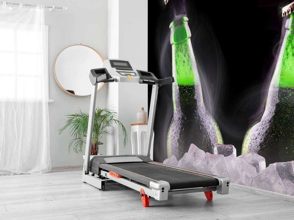 Groene bierflesjes in ijs