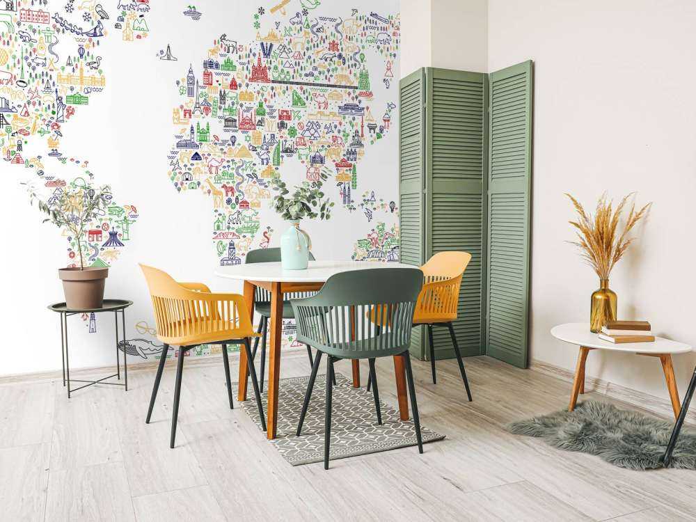 Abstracte wereldkaart