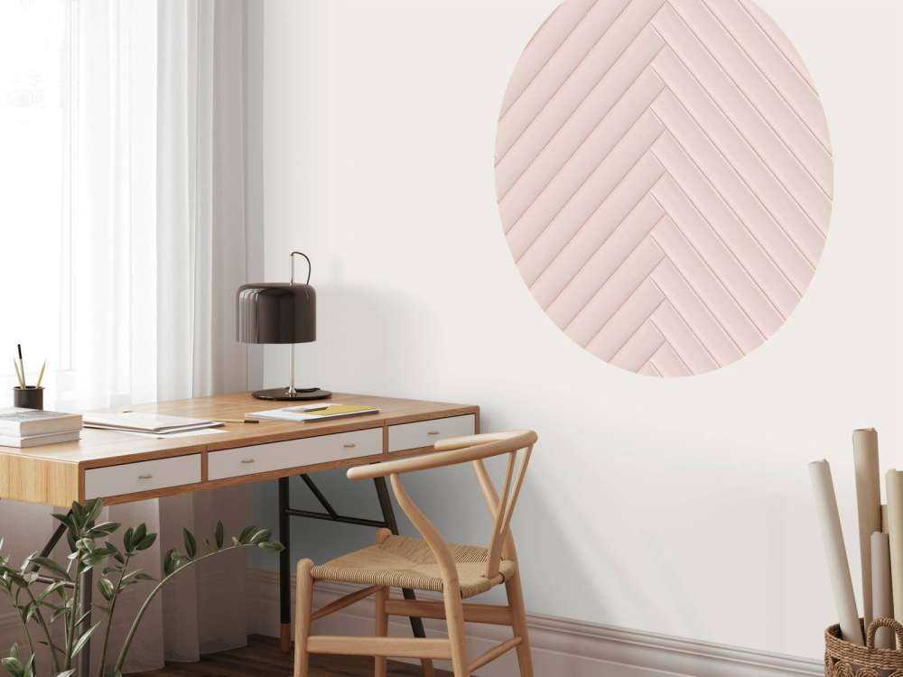 Pink herringbone