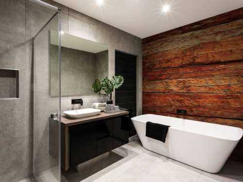 Wood with rough structure