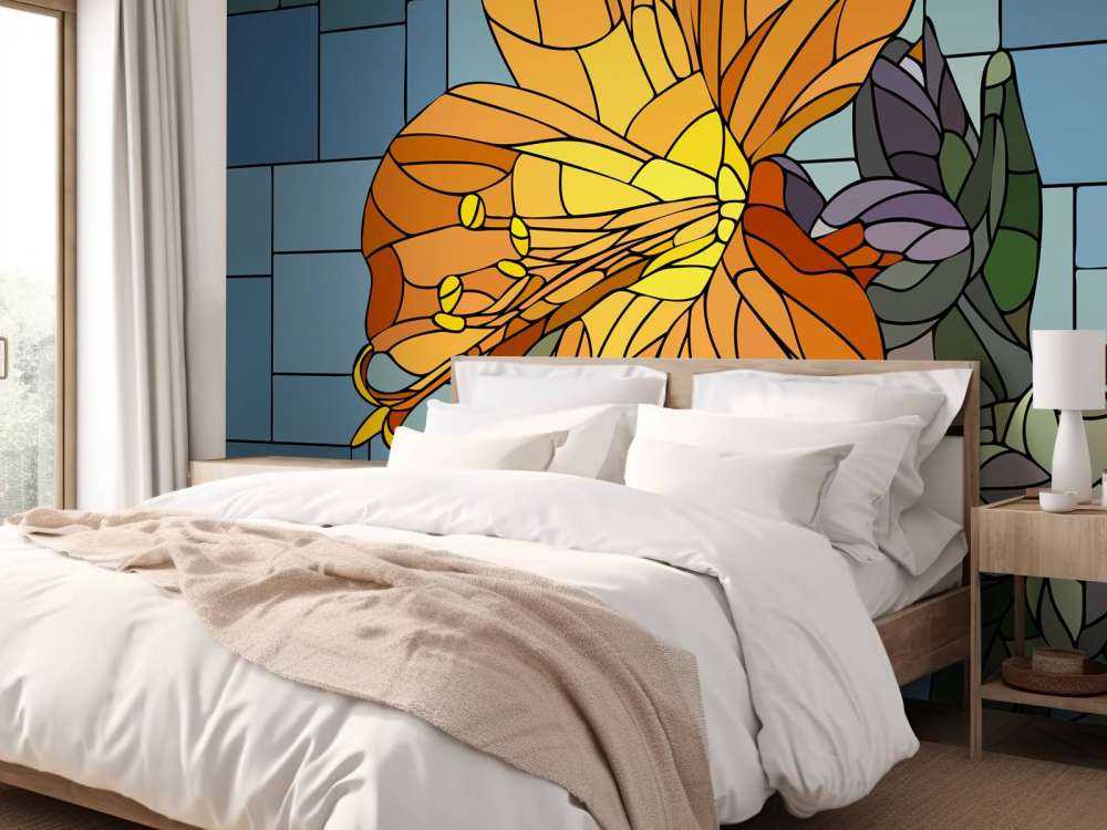 Colourful orange flower