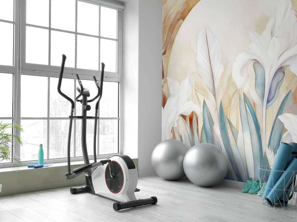 Irises at Sunrise Blue