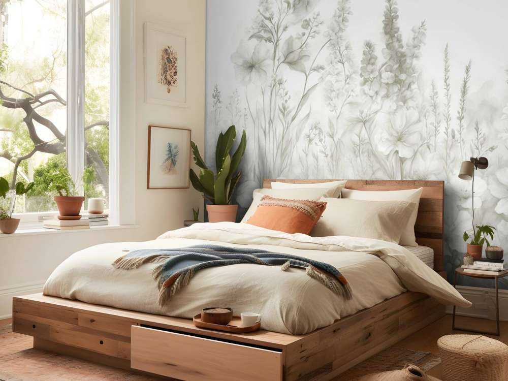 Tender English garden - mint green