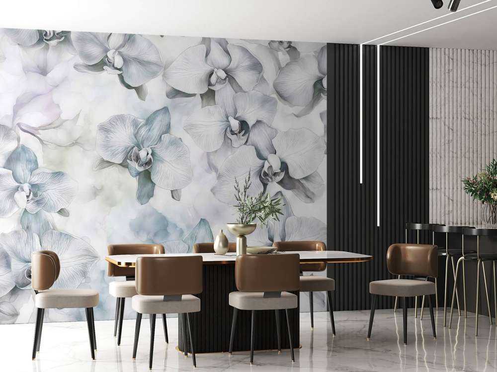 Watercolor orchids melodies