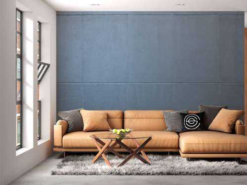 Painted concrete slabs