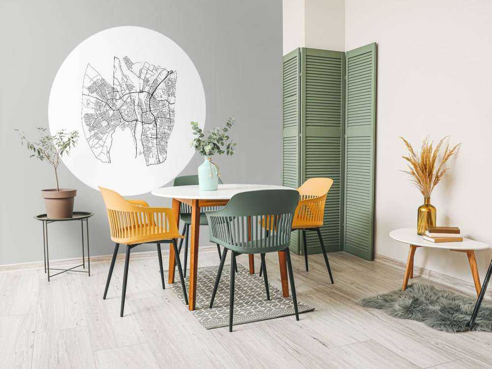 Plattegrond van Maastricht, wit