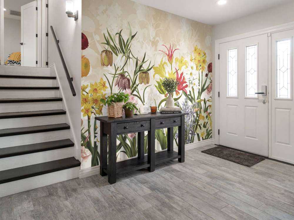 Spring Flowers - Warm Honey Beige