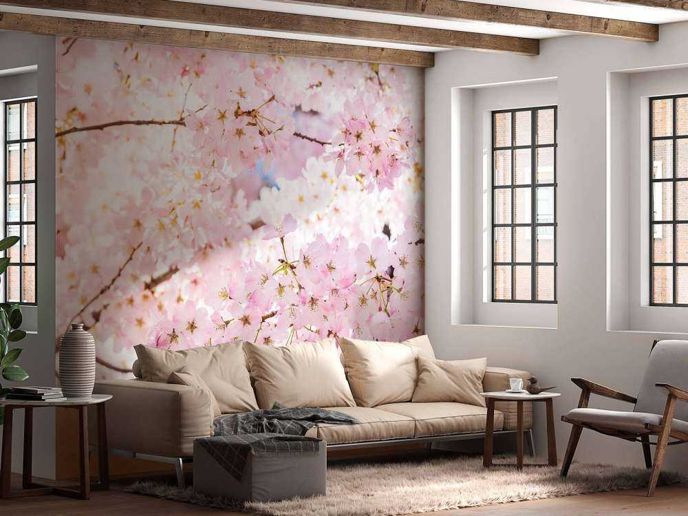 Dichtbegroeide bloesems