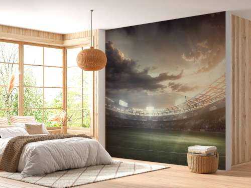 Stadium at sunset