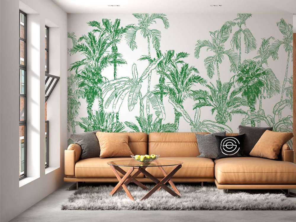 Green jungle illustration