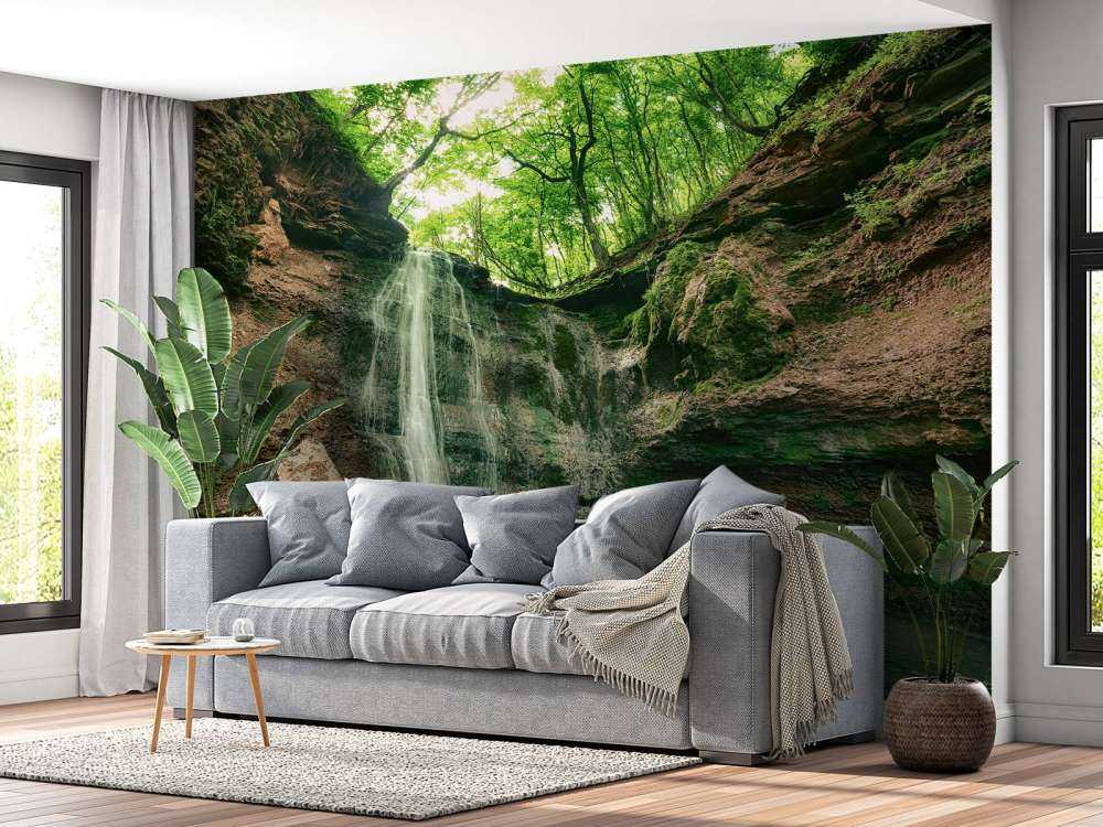 Mountain waterfall