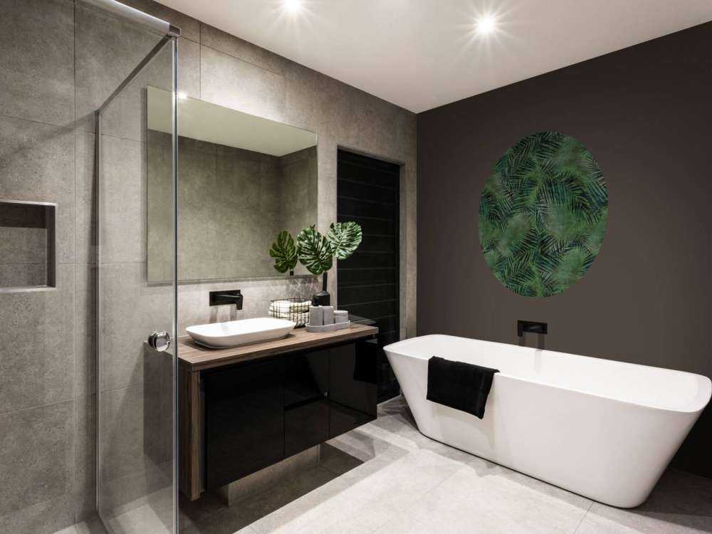 Green tropical leaves