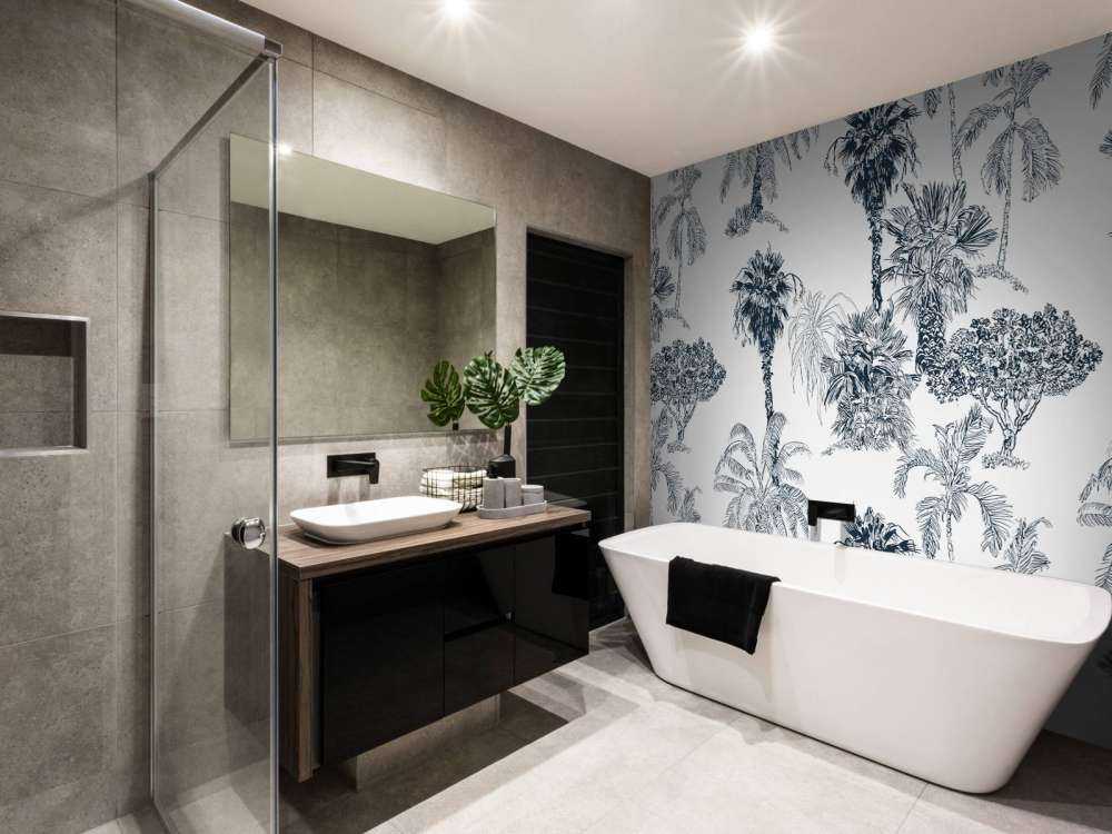 Tropical palms and trees