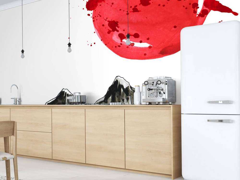 Zwart-wit Oosterse tekening