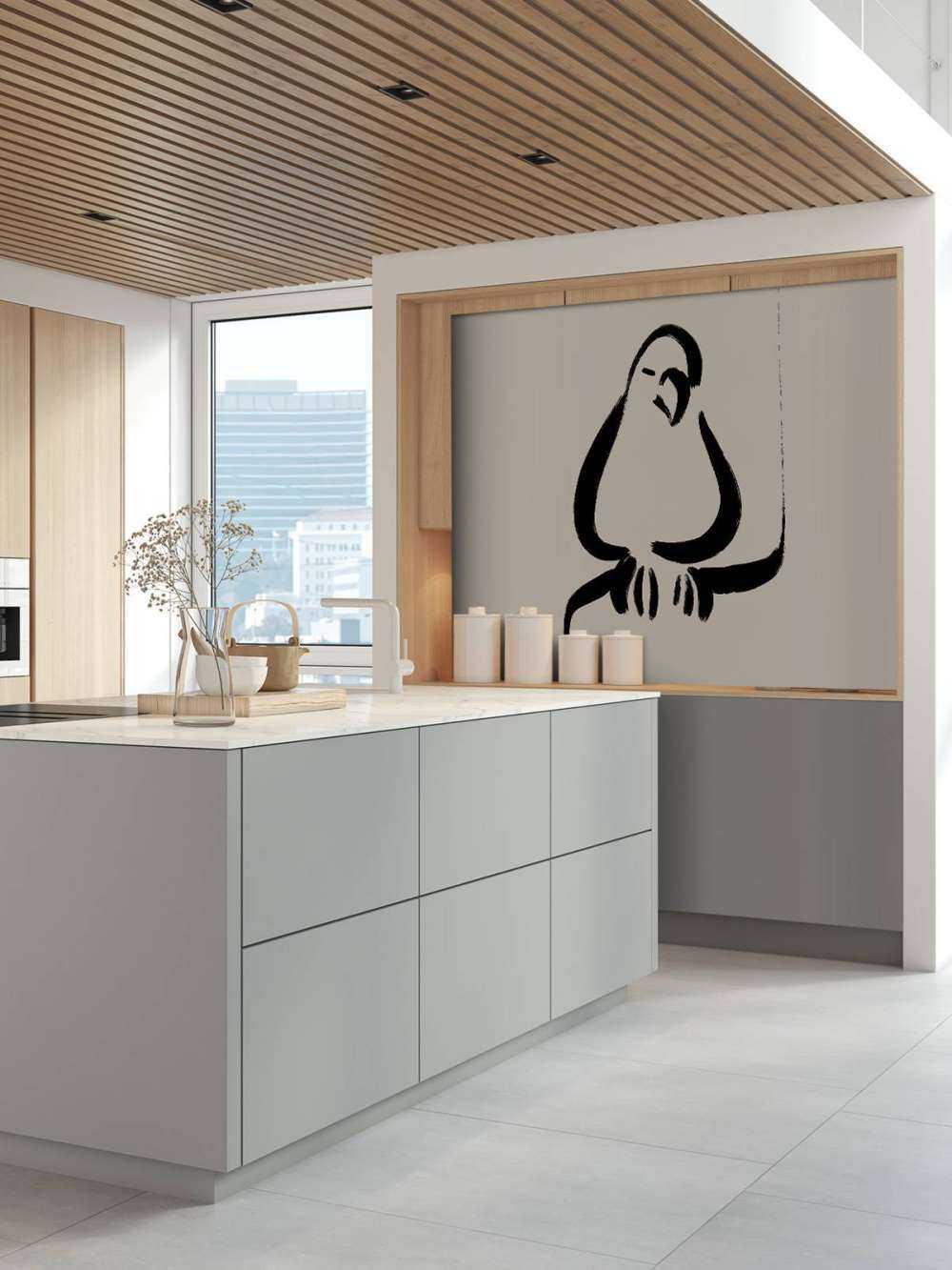 Abstracte vogel illustratie