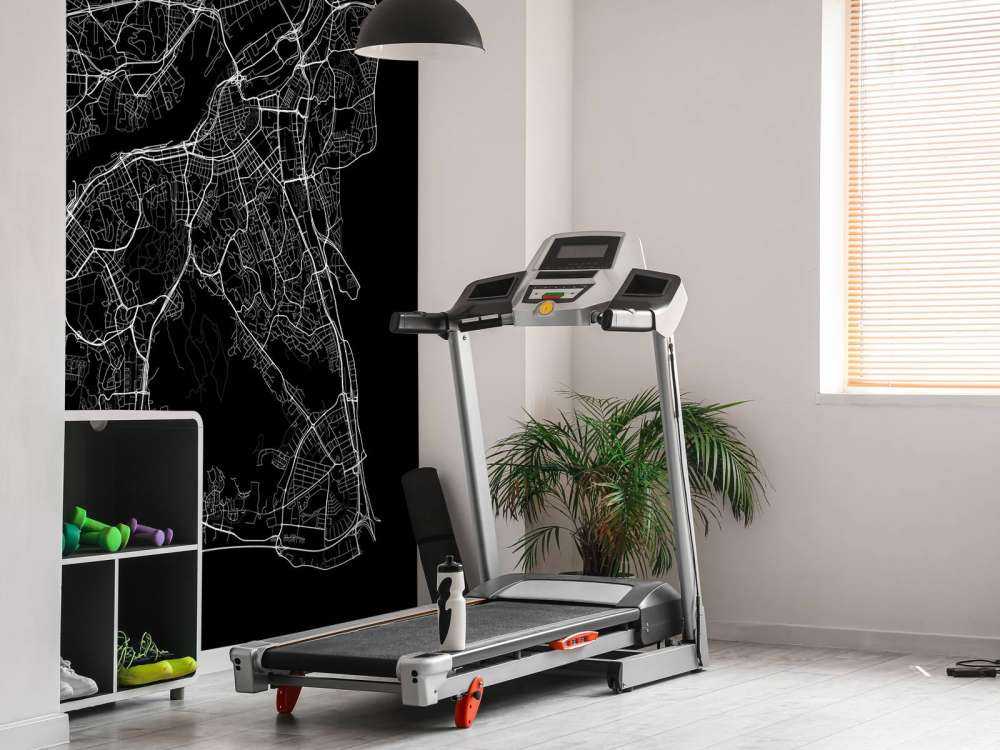 Plattegrond van Gotenburg, zwart