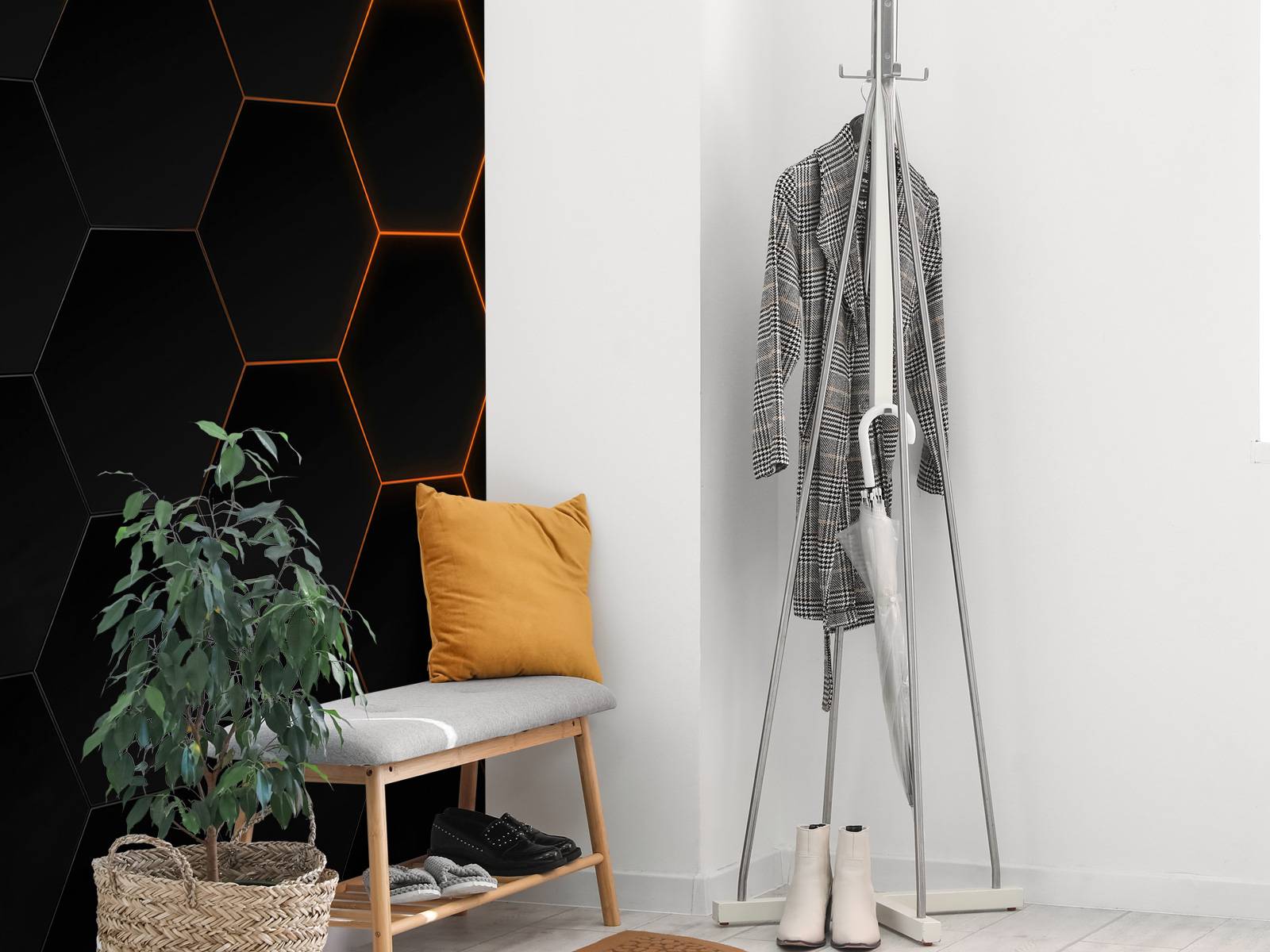 Abstract hexagons