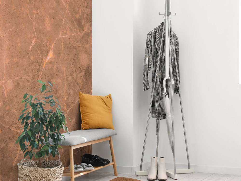 Terracotta structure marble