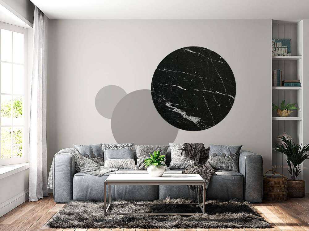 Black marble with white stripes