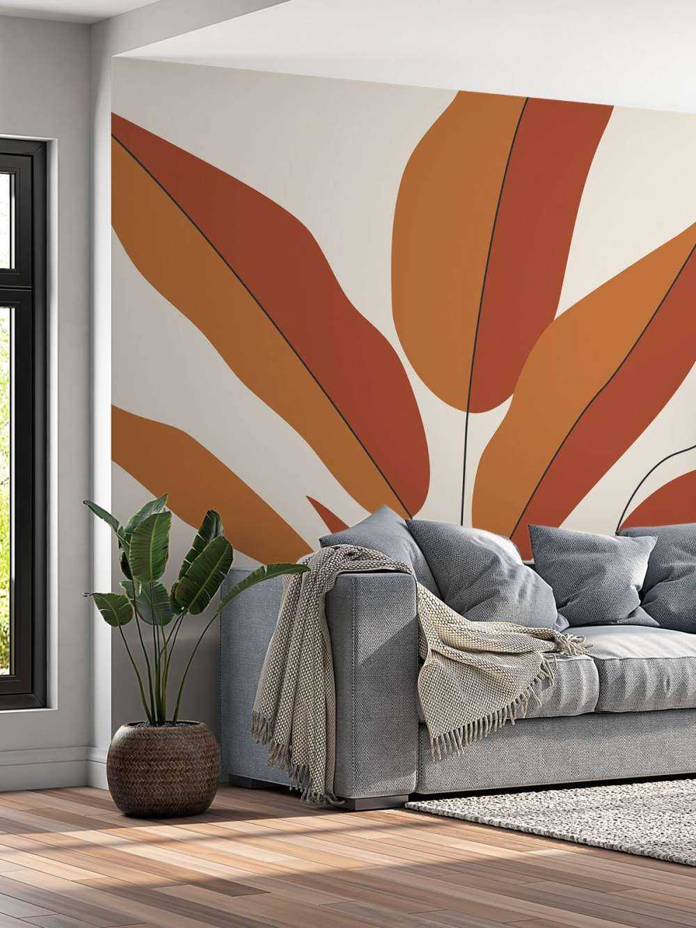 Minimalist red plant