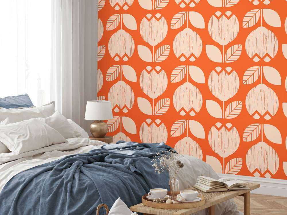 Retro flower pattern