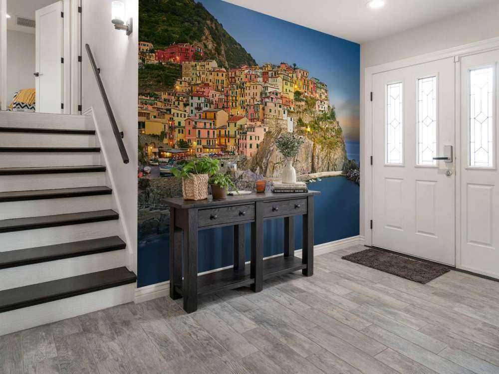 Coloured houses in Italy