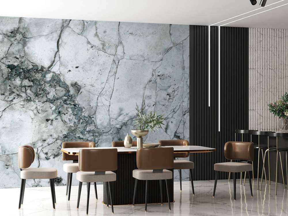 Light marble with fine structure