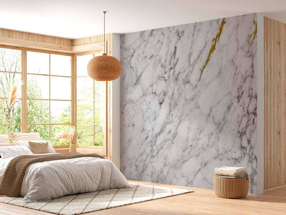 Marble with white and black