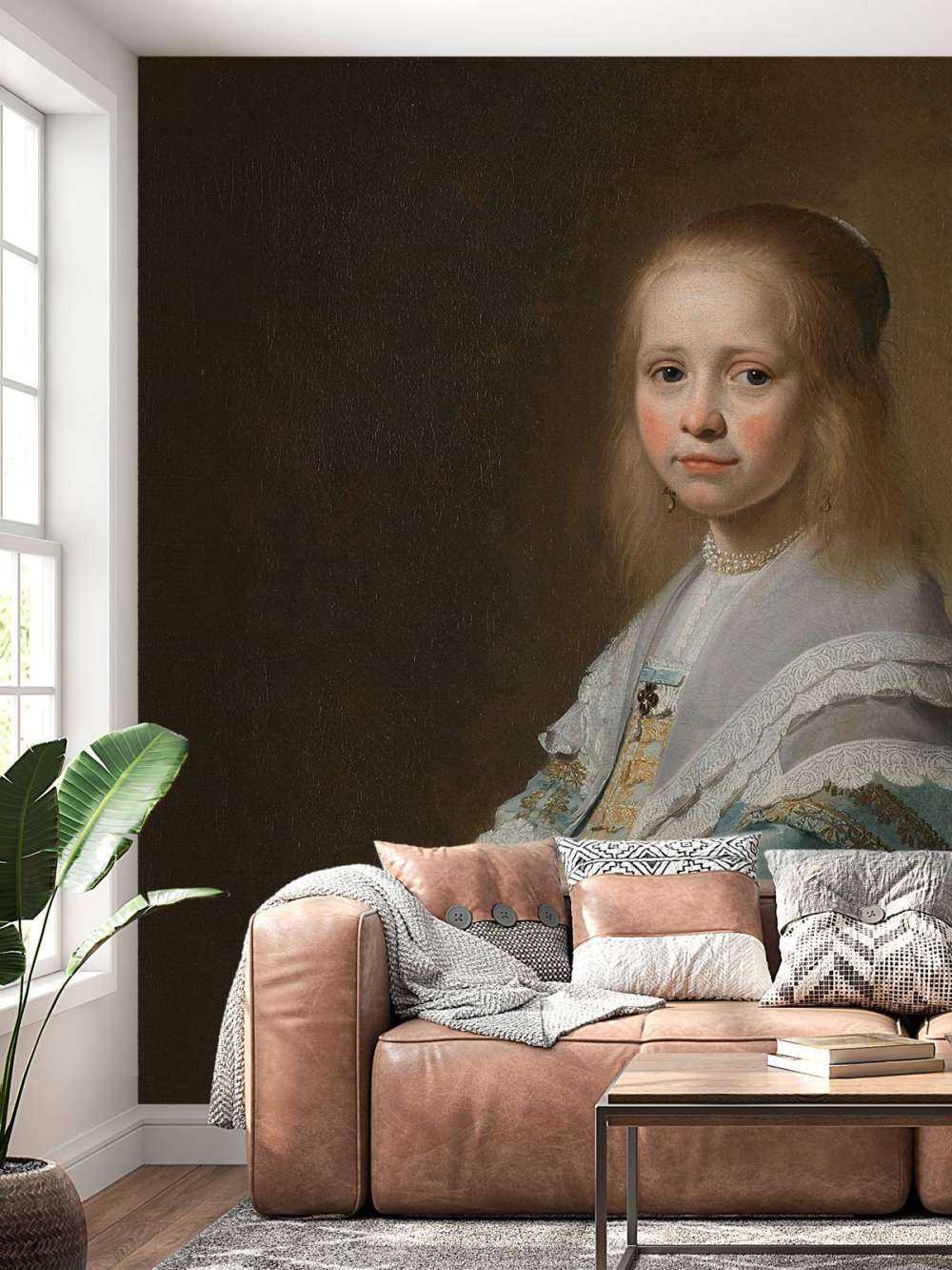 Portrait of a girl in blue