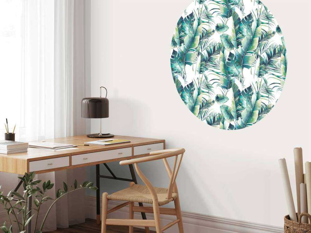 Painted palm leaves